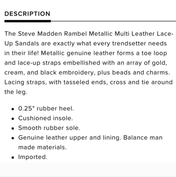 Steve Madden “Rambel” Sandal Size 8 (#6) - Picture 6 of 9